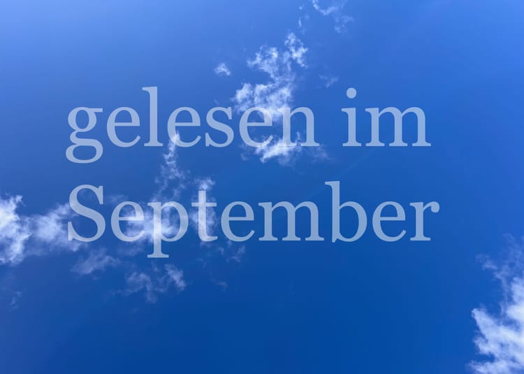 Gelesene Bücher im September